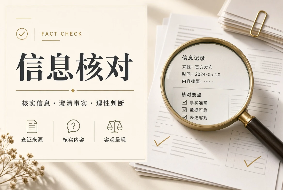 信息核对说明